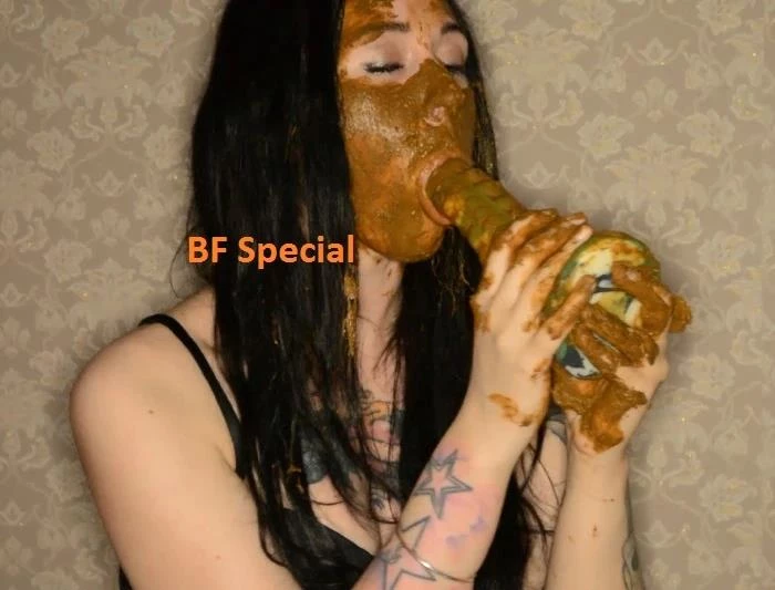 Shitting in mouth slave quickly eats diarrhea. FSpec-560 [2024/FullHD]